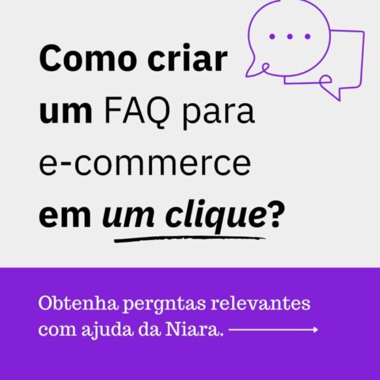 Como criar um FAQ para e-commerce em um clique