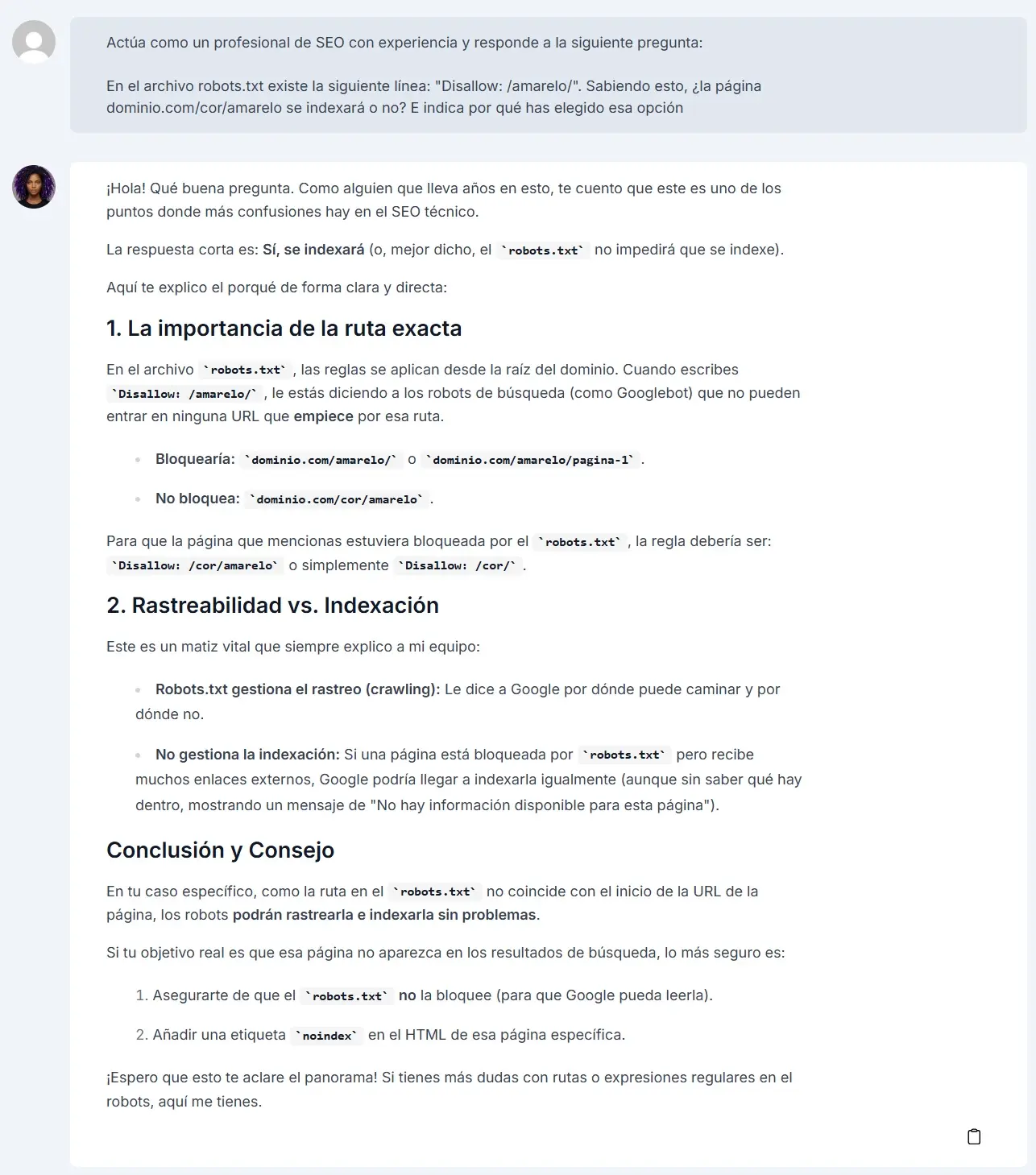 Duda sobre el rastreo del archivo Robots