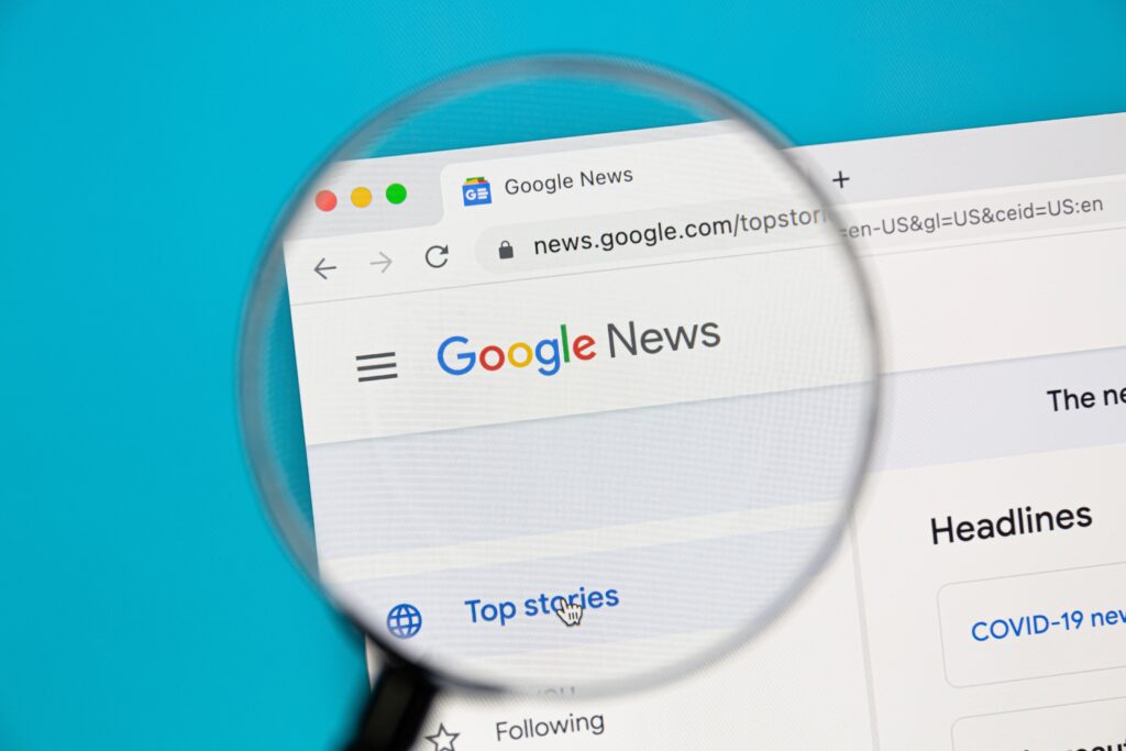 Google News common technical problem in news portals