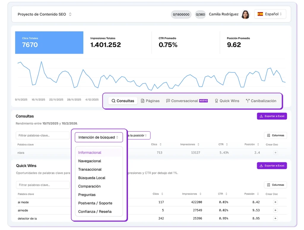 Proyecto de Contenido SEO en la Niara.