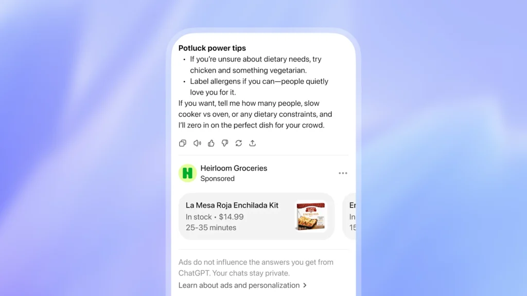 ChatGPT Ads.