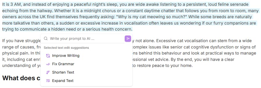 Expand text and other configurations in Niara's Content Workflow