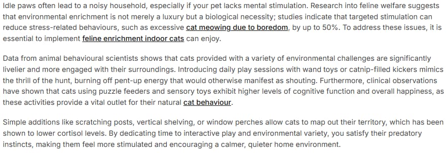 result of the text generated by Niara’s Content Workflow