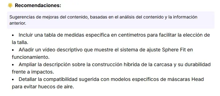 Recomendaciones de optimización para la página de inicio de Tradeinn