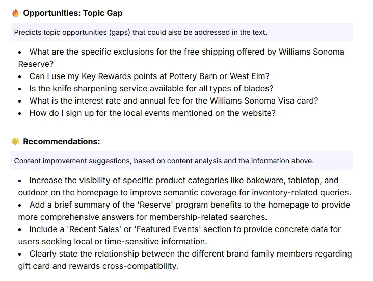 Optimization opportunities for William-Sonoma homepage